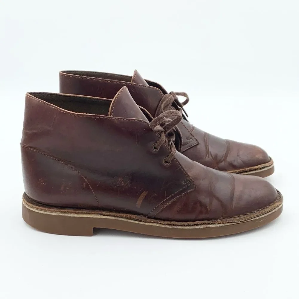 Clarks Originals Desert Boots Beeswax Brown Leather Chukka Men’s